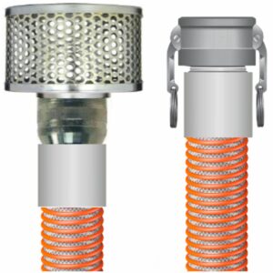Orange & Clear Suction - Cam X Strainer