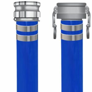 Blue PVC Discharge Hoses - Cam