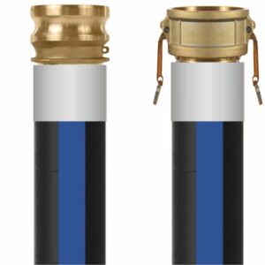 Rubber Water Discharge Hoses - Cam Brass